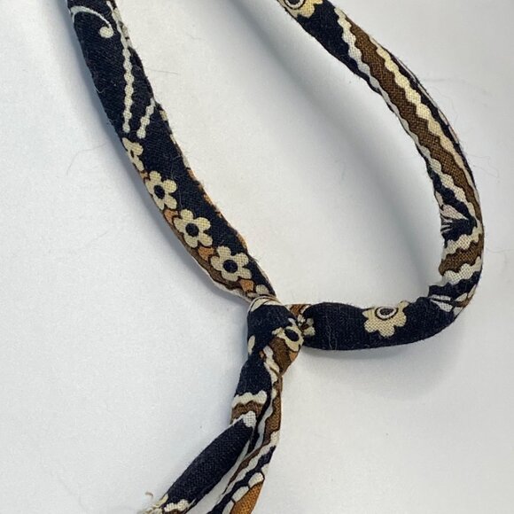 Vintage  Vera  Bradley Paisley Print Drawstring Cafe Latte Ditty Bag - Picture 4 of 11